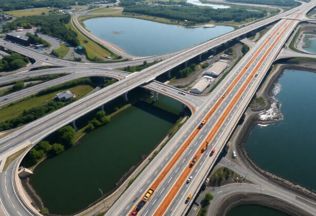 Construction on Michigan roads and bridges