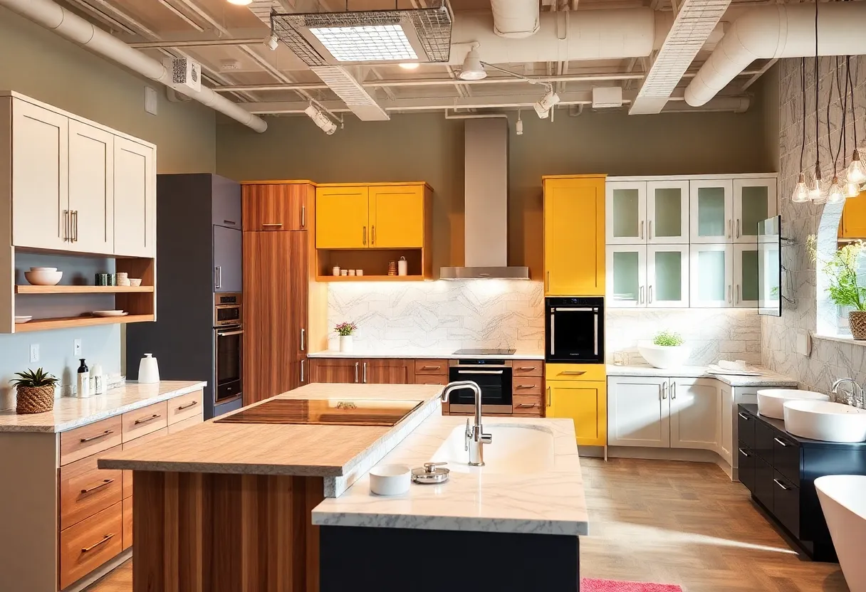 A beautifully remodeled kitchen with modern cabinetry and warm colors