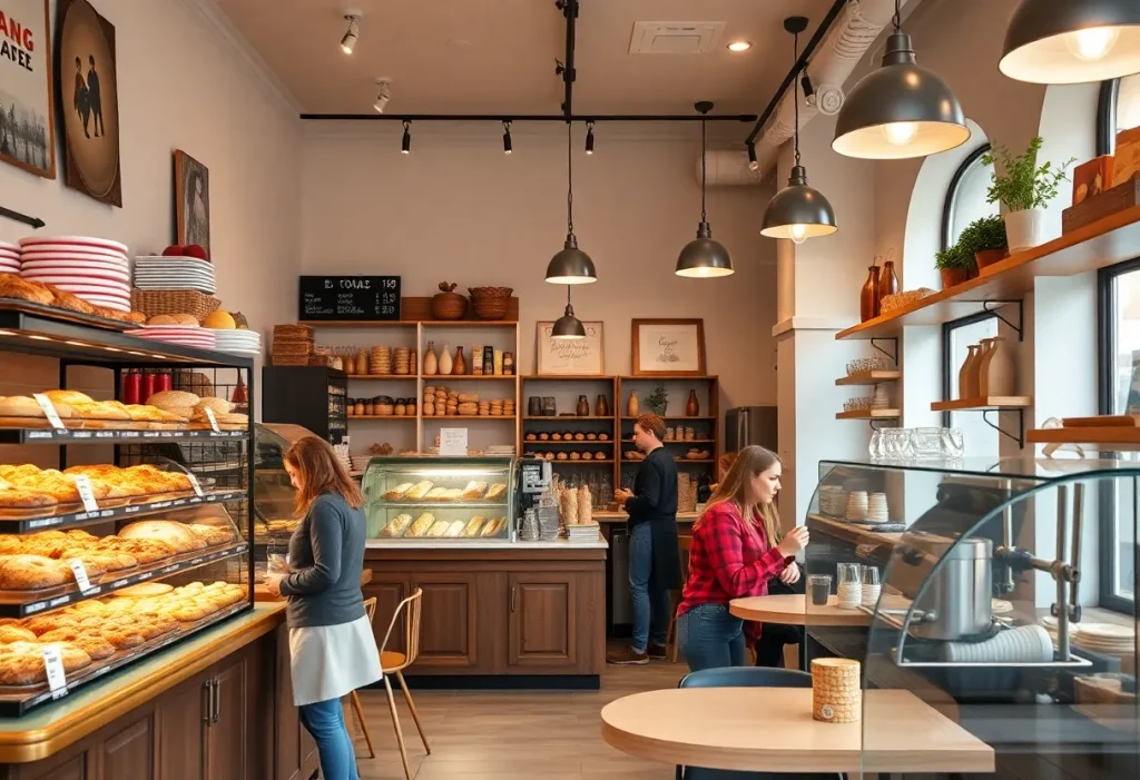Interior view of Paris Baguette Bakery Cafe in Novi