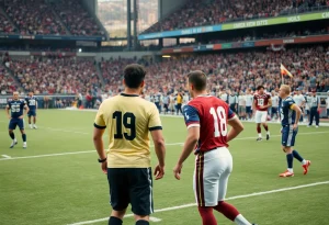 Football players competing in a high-stakes match between Salem and Novi