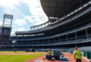 Rendering of renovated LMCU Ballpark for West Michigan Whitecaps