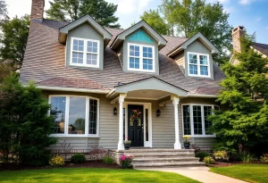 Various styles of windows and patio doors in a Wisconsin home.