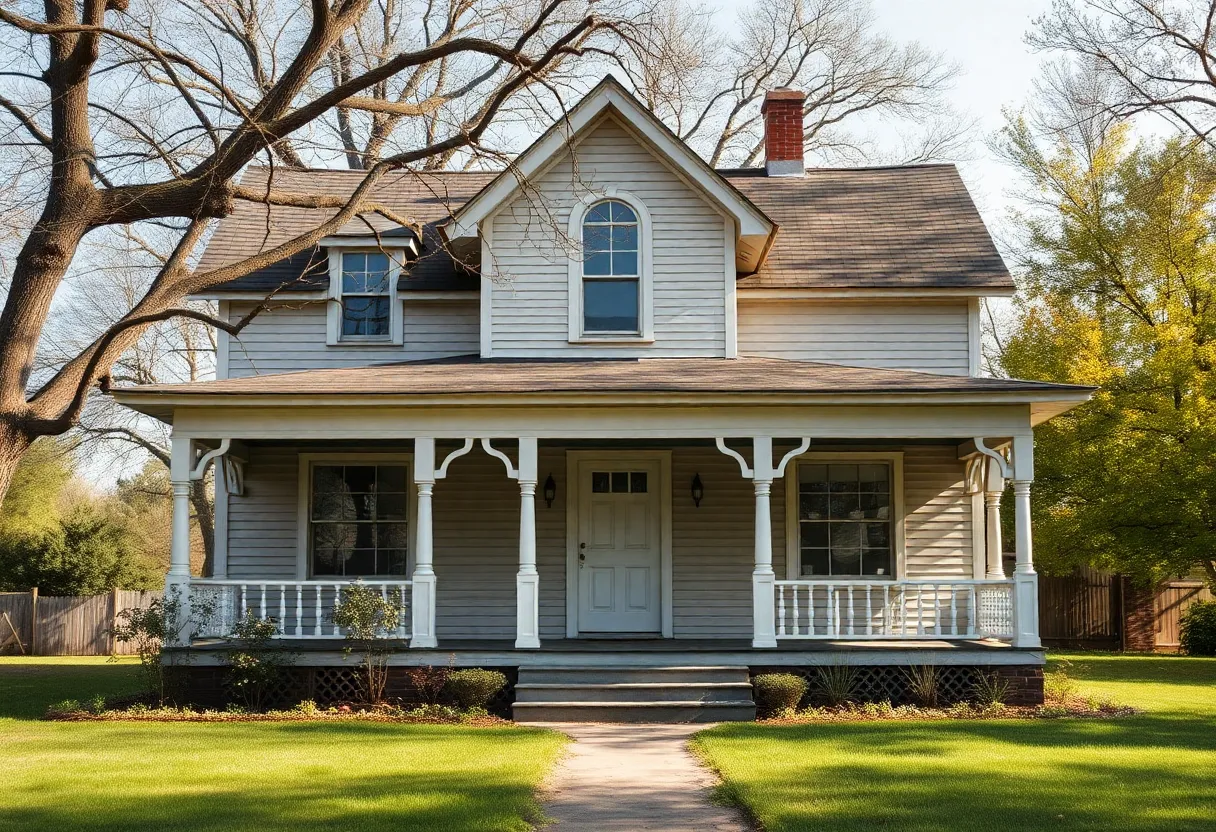A charming historic home in Kansas ready for renovation.