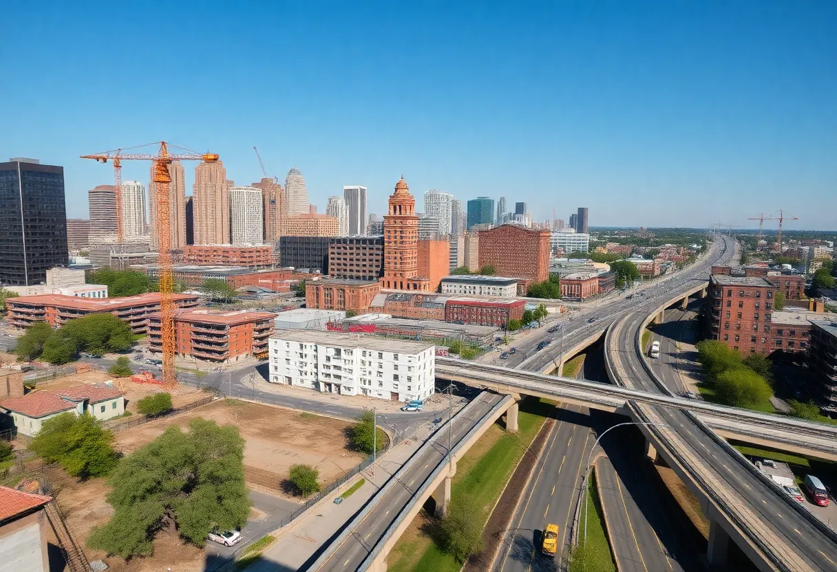 Urban development with emphasis on affordable housing and infrastructure.