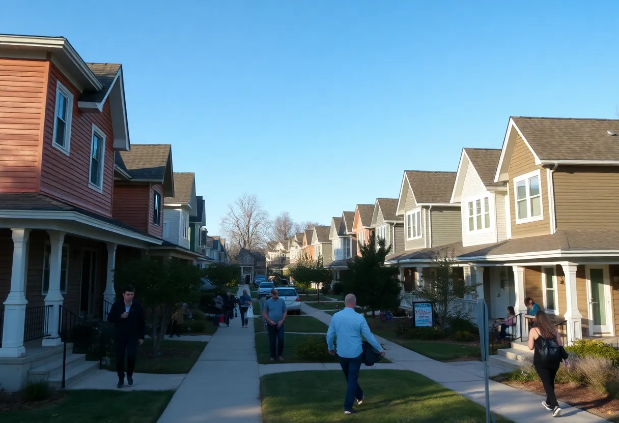 Suburban house in Pontiac, Michigan with a for sale sign showing fast home sale opportunity.