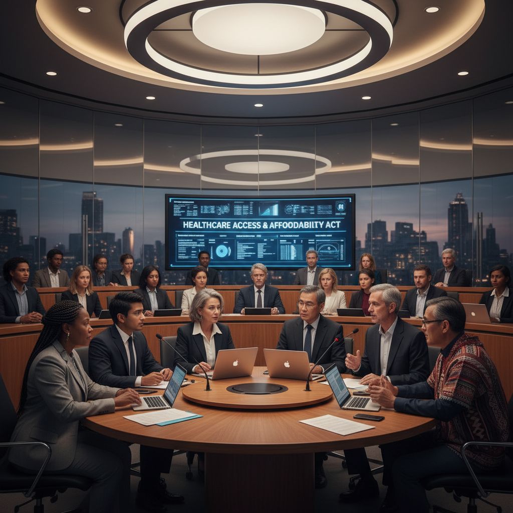 Healthcare advocates discussing affordable medications