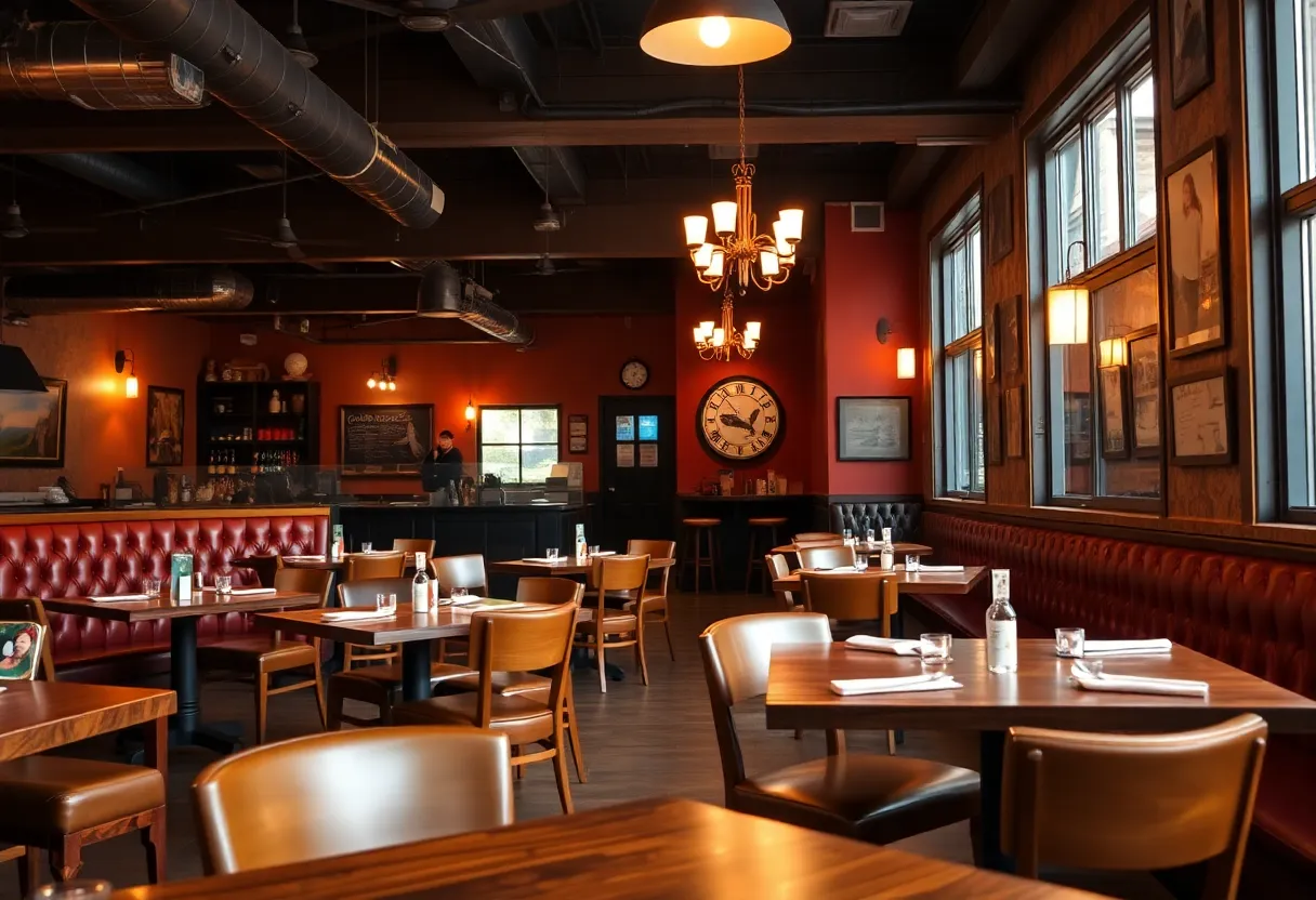 Cozy dining area at Blue Kuna Smokehouse