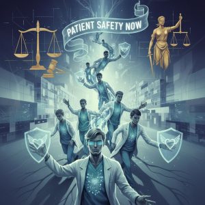 Cleveland Pediatricians discussing a lawsuit in a courtroom