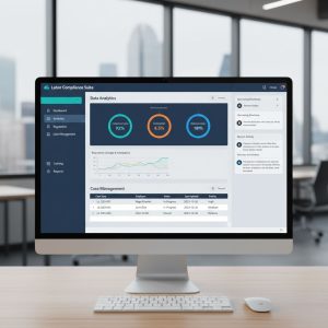 Screenshot of LCP CaseView cloud-based software interface for labor compliance