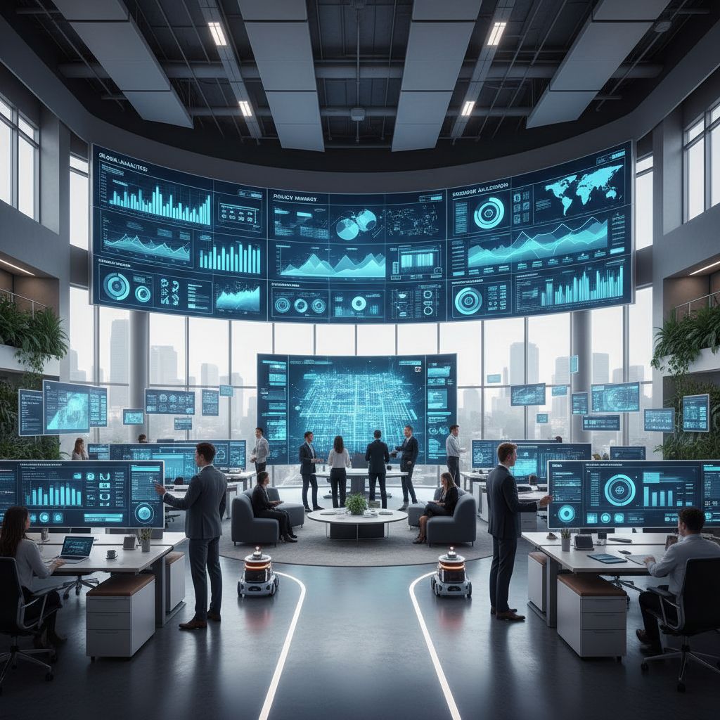 Modern government building representing CGI contract for Texas DIR.