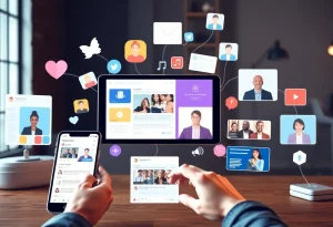 Visual representation of innovative social media marketing strategies.