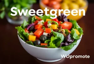 Fresh salad bowl from Sweetgreen with vibrant ingredients