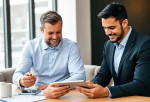 Financial advisor using social media to connect with clients