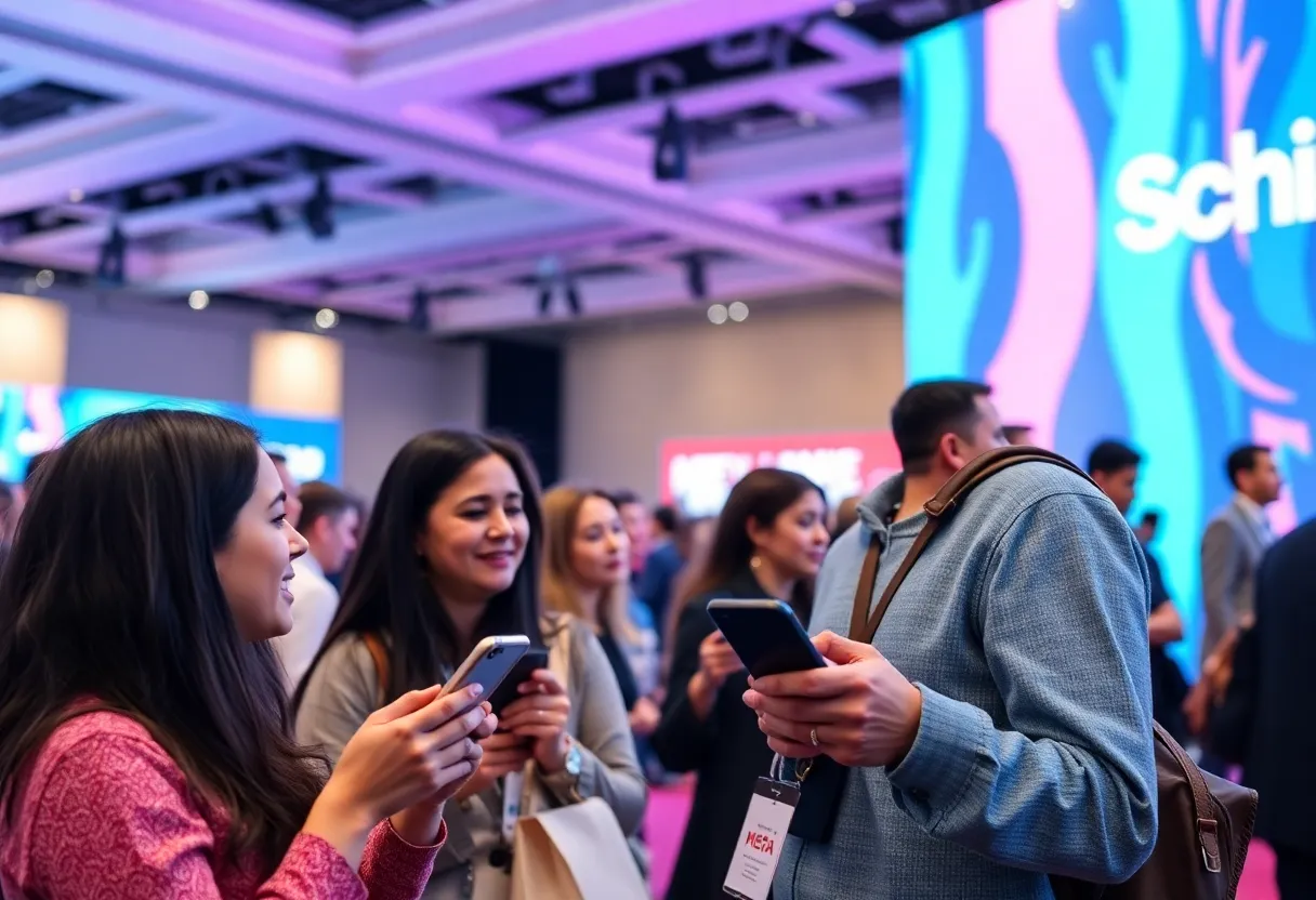 Creators engaging with Meta's new shopping features at Shoptalk 2026