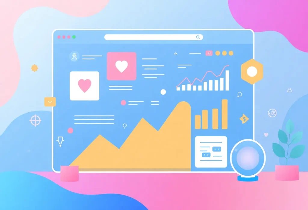 An illustration of OnVibe's AI-driven content strategy interface.