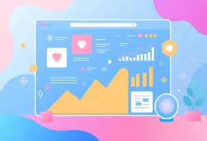 An illustration of OnVibe's AI-driven content strategy interface.