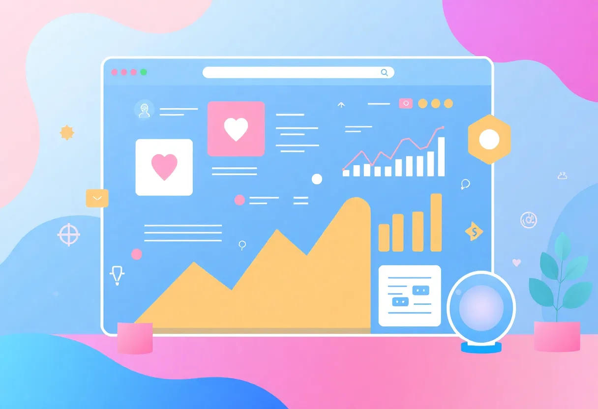An illustration of OnVibe's AI-driven content strategy interface.