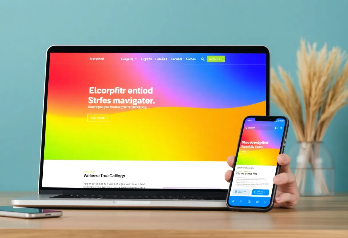 Screenshot of Portside Marketing's new website interface.
