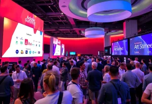 Professionals at Adobe Summit 2026 engaging with innovative technologies.