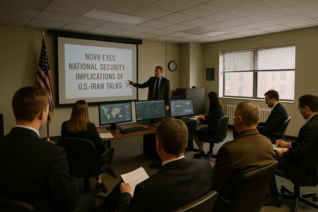 Novi Eyes National Security Implications of U.S.-Iran Talks