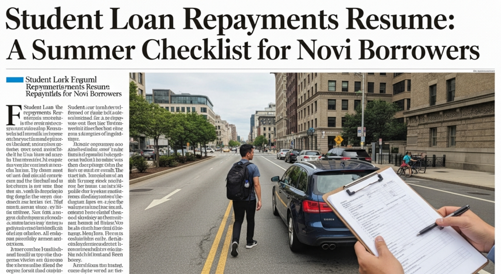 Student Loan Repayments Resume: A Summer Checklist for Novi Borrowers