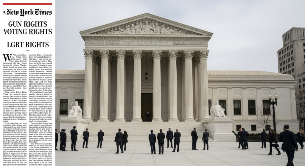 Supreme Court Docket to Feature Major Gun, Voting, and LGBT Rights Cases