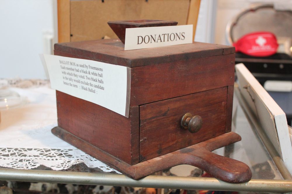 Ballot box used for casting election ballots