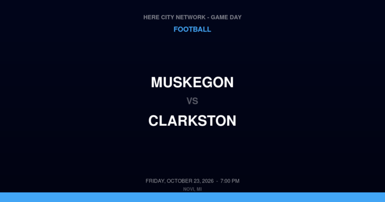 Muskegon 7, Clarkston 24
