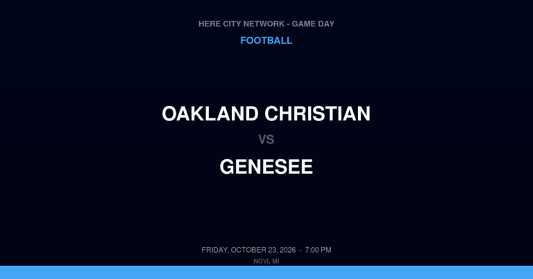 Oakland Christian 15, Genesee 14