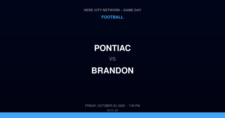 Pontiac 6, Brandon 56