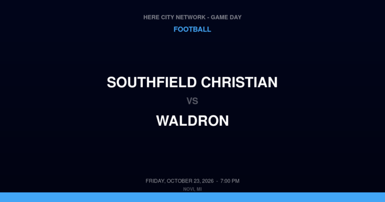 Southfield Christian 35, Waldron 20